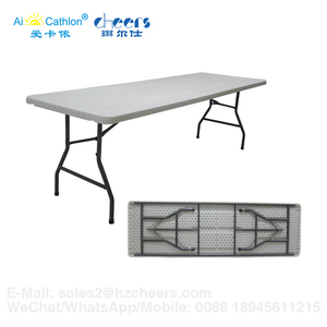 Mesas De Plástico PEAD <span class=keywords><strong>8</strong></span> pés Mesa Do Banquete de Dobramento Plástico Leve Dobrável Mesa de Café Catering