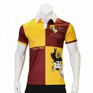 280gsm 100% polyester Vintage Sublimation Custom Rugby Wear Rugby jersey