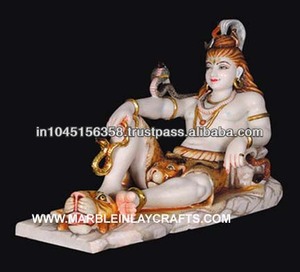 รูปปั้นพระศิวะหินอ่อนแท้, รูปปั้นพระศักดิ์สิทธิ์หินอ่อน - Product Image 1