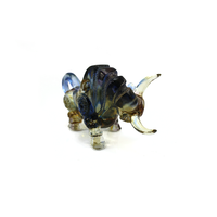 Statue d'éléphant en cristal, fabrication de bijoux artisanaux, en verre