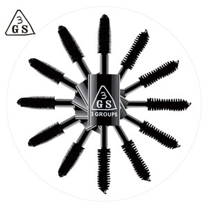 3GS onda doble cabeza secreto mascara cepillo Delgado denso no halo maquillaje extendida al por mayor rotación - Product Image 2