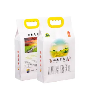 Eco Friendly Hand Held Convenient Portable 5 KG Rice Packing Bag For Package Rice Bag