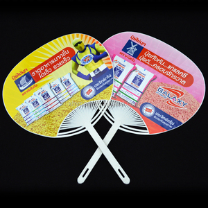 Ventilador de mano redondo de plástico, accesorio personalizado, barato, para regalo de publicidad - Product Image 4