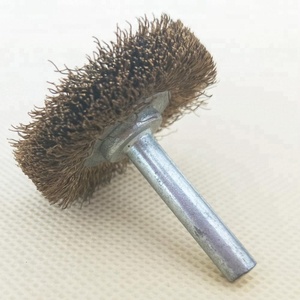Brosse à roue métallique en acier/cuivre, brosse à fil pour meuleuse outil rotatif <span class=keywords><strong>Dremel</strong></span> outil de polissage 1 pièce - Product Image 4