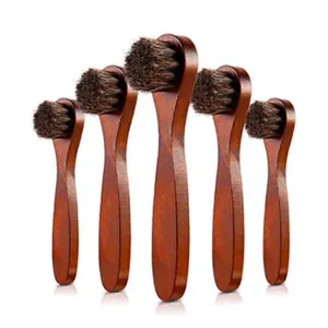 Hot Sale Rosshaar borsten Dauber Brush Schuhcreme Pinsel mit Holzgriff