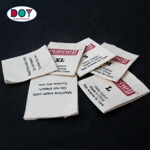 Etiquetas de Cuidado y Tallas Personalizadas con Logotipo de Marca, Impresas en Serigrafía, 100% Algodón, para Blusas - Product Image 6