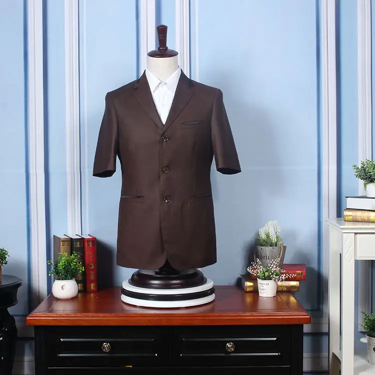Hot sale designer short sleeve tailored men suit