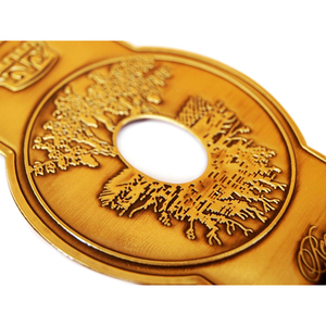 Hungría, logotipo de Metal personalizado, pegatina adhesiva, hermosa etiqueta, talla de marca, característica impermeable para venta al por mayor - Product Image 1