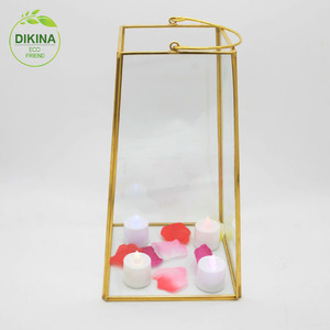 Tempesta per l'oro senza piombo tin portacandele di vetro <span class=keywords><strong>cimitero</strong></span> & red telai in metallo di rame stradale testa lanterna - Product Image 5