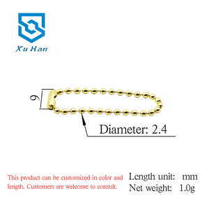 Venta directa de fábrica Venta caliente de alta calidad Cadena de cuentas de metal cadena de bolas collar de joyería DIY - Product Image 4