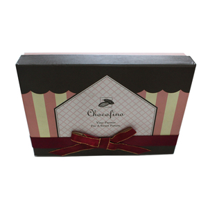 Lujo <span class=keywords><strong>mate</strong></span> laminación de cartón caja de embalaje pajarita con tapa - Product Image 2