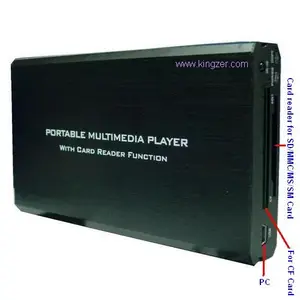 2.5" HDD Player MP3 MP4 PMP super cardreader W/OTG one touch copy