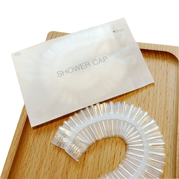 Одноразовая пушистая прозрачная биоразлагаемая Пластиковая крышка для душа оптом