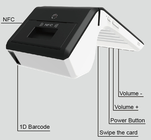 Mobile marchand <span class=keywords><strong>services</strong></span> paiement systèmes TS-7002 Android pos terminal avec 7 "tablet et imprimante - Product Image 3
