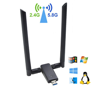 อะแดปเตอร์ไวไฟไร้สายแบบ <span class=keywords><strong>USB</strong></span> 802.11n รองรับความเร็ว 1200mbps ชิปเซ็ต MT7612 แบบดูอัลแบนด์ - Product Image 4
