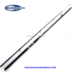 Canne à pêche spinning en fibre de verre 2 pièces pour brochet, <span class=keywords><strong>prix</strong></span> de gros le plus bas, 40-100g, 2.70m 9ft, pour pêche au brochet en lac, usine de Weihai - Product Image 2