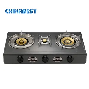 High quality cast iron LPG 3 burner gas stove gas cooker