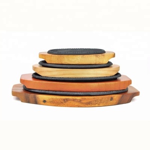 Giapponese O Coreano Ristorante pre-condito ovale <span class=keywords><strong>Ghisa</strong></span> Bistecca Che Serve Sizzling Piastra/pan - Product Image 4