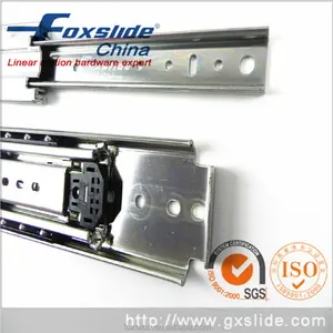 Type Drawer Slide Foxslide 500lbs 227kg Heavy Load Telescopic Sliding Rail With Locks Extra Long Full Extension Drawer Slide