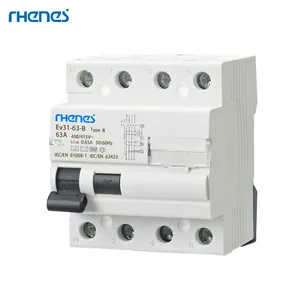 New model high performance 25A 40A 63A 4P b type rccb rcd