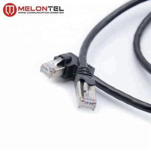 MT-5003-90 À Angle <span class=keywords><strong>Droit</strong></span> de Haute Qualité Cat.6 Câble STP LSZH <span class=keywords><strong>RJ45</strong></span> <span class=keywords><strong>Cordon</strong></span> De Raccordement Avec Bouchon En Métal - Product Image 3