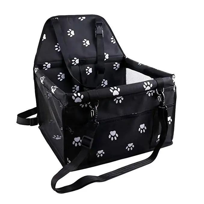 Pet Reinforce Waterproof Car Booster Seat Portable Breathable Bag With Seat Belt Dog Carrier Safety Stable Storage Package