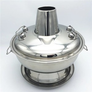 Pot chinois pour charbon de bois, Pot de service chauffant avec cheminée - Product Image 3