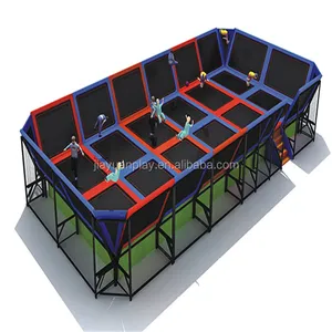 Foam cube trampoline park indoor bungee trampolines