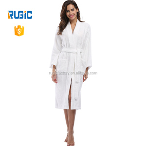 Cotone solido Indumenti Da Notte Lunga Veste <span class=keywords><strong>Donna</strong></span> Spa Accappatoio Pigiami Delle Donne Degli Indumenti Da Notte <span class=keywords><strong>Vestaglia</strong></span> <span class=keywords><strong>Pigiama</strong></span> Delle Donne - Product Image 2