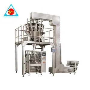 Automatica verticale Multihead del Peso di Riempimento Chicchi di Mais Cereali di Riso Caffè Alimenti Snack di Imballaggio Macchina