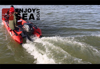 Kayak de Pêche Gonflable Rouge de Qualité Marine Économique avec Moteur Hors-Bord Qingdao