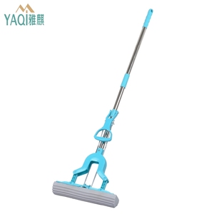 Microfiber Home &amp; Office Floor Cleaner Easy <strong>Clean</strong> Telescopic Magic <strong>PVA</strong> Folding <strong>Mop</strong> Plastic Basket High Capacity Stainless Steel - Product Image 2
