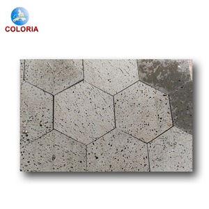 Ánh sáng Màu Xám <span class=keywords><strong>Hexagon</strong></span> Natrual <span class=keywords><strong>Basalt</strong></span> Lưới-Gắn Mosaic Sàn & Tường Gạch - Product Image 3