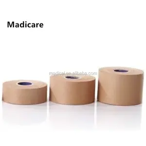 Professional premium quality Rigid porous rugby skin beige Strapping sport tex tape, compare to leukotape P tape