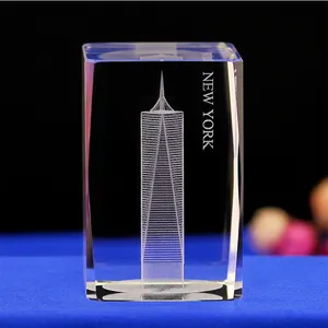 NEW 2022 3D Laser Engraving Crystal Cube Blank Crystal Cubes for Engraving Photo for Gift