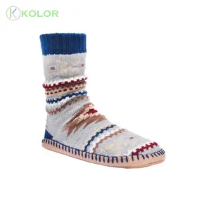 KOLOR-I-1151 جوارب للنعال مع جلد وحيد الجوارب الأحذية الطواف غرفة الجوارب