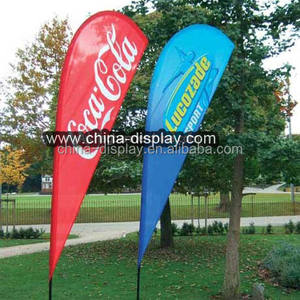 विज्ञापन डबल साइड मुद्रण फुटबॉल क्षेत्र झंडा बैनर आधार के साथ खड़े - Product Image 5