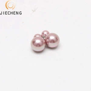 Giá Bán Buôn Và Bán Nóng Phong Cách Zircon Chính Hãng Nước Ngọt Seashell Ngọc Trai Dangle Earrings Với Trắng Hồng Tím Màu Đen - Product Image 4