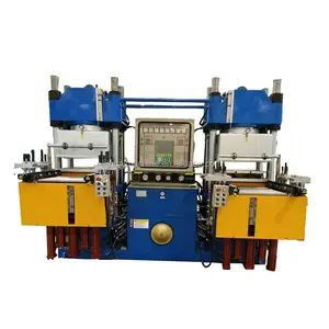 duplex rubber silicone vacuum vulcanizing press / hydraulic rubber press/rubber product making machinery