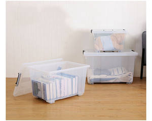 Grande capacidade de armazenamento de caixa de plástico transparente 50x50x25 - Product Image 4