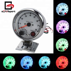 ECARsport 7 Couleurs 80mm Led <span class=keywords><strong>Tachymètre</strong></span> 0-8000 RPM Jauge Car Meter - Product Image 6