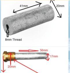 Barras <span class=keywords><strong>de</strong></span> ánodo <span class=keywords><strong>de</strong></span> magnesio para el calentador <span class=keywords><strong>de</strong></span> <span class=keywords><strong>agua</strong></span> - Product Image 2