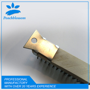 Heavy-Duty <strong>Wire</strong> <strong>Brush</strong> - Galvanized Steel &amp; Brass Bristles with Wooden Handle for Tough Cleaning - Product Image 5