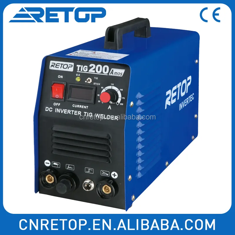 TIG-200A TIG soldadura MMA maquinaria portátil soldador inversor de la CC máquina de soldadura precio PCB