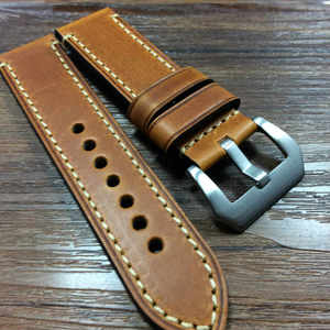 Piñera cadena de reloj pequeño caballo loco artesanal del cuero de <span class=keywords><strong>vaca</strong></span> hombres 20 22 24 26mm cadena de reloj - Product Image 3