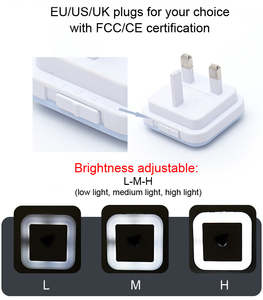 <strong>Light</strong> <strong>Sensor</strong> <strong>Plug</strong> <strong>in</strong> Small Night <strong>Lights</strong> Brightness Dimmable Night <strong>Light</strong> Wall <strong>Plug</strong> - Product Image 6