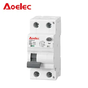 AUB6HLM magnetic with high breaking capacity RCBO C40 30mA 10kA