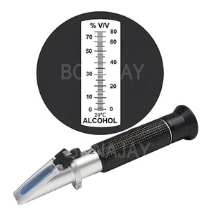 Refratômetro de álcool 0-80% <span class=keywords><strong>v</strong></span>/<span class=keywords><strong>v</strong></span>, medidor de espírito de vinho, bafômetro, liquor uísque de mão - Product Image 1