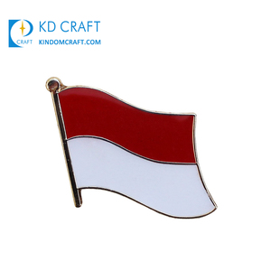 Di fascia alta su misura in metallo in lega di zinco smalto epossidico paese bandiera indiana risvolto pin distintivo per la giornata nazionale - Product Image 3