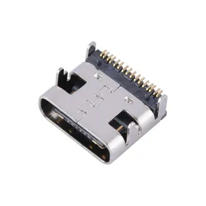 16pin smd female socket usb3.1 type usb-c female connector